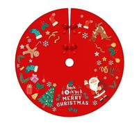 Bekecidi Gonna per Albero di Natale 90 cm di Diametro, Tappetino per Albero Artigianale Grembiuli per Alberi di Natale Decorazione per Ornamenti per Alberi di Natale Forniture Natalizie (Style 7)