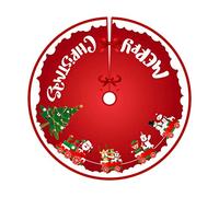 Bekecidi Gonna per Albero di Natale 90 cm di Diametro, Tappetino per Albero Artigianale Grembiuli per Alberi di Natale Decorazione per Ornamenti per Alberi di Natale Forniture Natalizie (Style 4)