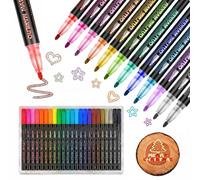 Bekecidi Penna glitterata 24 colori, per Scrapbooking carte in ceramica