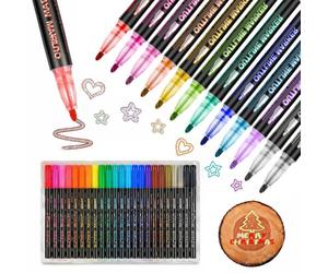 Bekecidi Penna glitterata 24 colori, per Scrapbooking carte in ceramica