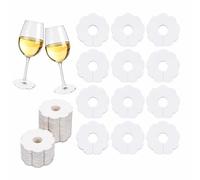 Bekecidi Segnalibri per bicchieri da piede, cocktail, vino, confezione da 100
