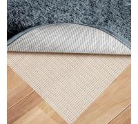Bekeify 200x200 CM Antiscivolo Tappeto PVC Ferma Tappeto Antiscivolo Rete Per Tappeti Sottotappeto Antiscivolo Sotto Tappeto Tappetino Antiscivolo per Cassetto Bagagliaio Auto Cucina (Bianco)