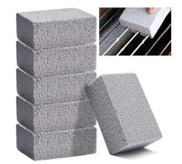 Bekeify 6 Pezzi Pietra Pumice Stone Pietra di Pulizia per Griglia Cleaning Block BBQ Bastone Pomice Pulitore Spazzole per Pulizia Pietra Pulente per WC, Barbecue, Picnic, Lavandino, Cucina, Doccia