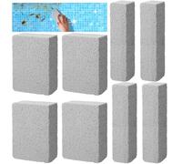 Bekeify 8 Pezzi Spazzola per Pulizia della Piscina, Pietre per Pulizia Pomice per Piscine, Bastone Pomice Pulitore per Piastrelle & Pavimenti di Piscine, Pulizia Macchie