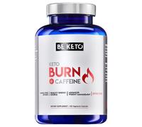 BeKeto Keto Burn con caffeina, Bruciatore di grassi - 180 Capsule