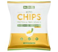 BeKeto Keto Chips Formaggio svizzero e cipolla francese - 30 g