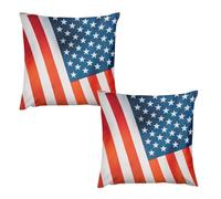 BEKGZYXWM American FlagCopricuscini Per Divano 12 "x12 Cm in Peluche Morbido Con Cerniera Invisibile, Anti-Piega , Grigio , Per Camera Da Letto E Soggiorno Plush Pillow Case