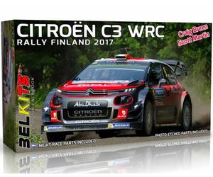 Bekits 018 Citroen C3 WRC Rally Finland 2017 C.Breen/S.Martin 1:24 modellismo