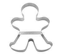 BekkiB 1132 - Stampino per biscotti con uomo di pan di zenzero, forma grande da 18,5 cm, per biscotti decorativi di un uomo di pan di pepe