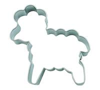 BekkiB 3982 - Tagliapasta "Piccolo agnello" - Stampino per biscotti Pasqua in acciaio inox - Dimensioni 4,8 x 4,5 cm - Per cuocere biscotti e biscotti