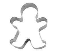 BekkiB - Stampo a forma di "omino di pan di zenzero/ragazzo" - circa 10 cm, tagliabiscotti in acciaio INOX per biscotti e lebkuchen, lavabile in lavastoviglie - 2001