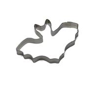 BekkiB - Stampo per biscotti "pipistrello" - ca. 8 x 5,2 cm - Stampino per biscotti lavabile in lavastoviglie in acciaio inox - Per cuocere biscotti - 7474