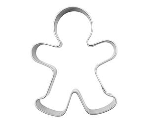 BekkiB - Tagliabiscotti "Omino di pan di zenzero/Ragazzo" - circa 6,3 cm, tagliabiscotti in acciaio inox per biscotti e dolci, lavabile in lavastoviglie - 86