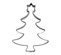 BekkiB - Tagliapasta "Albero di Natale" - ca. 7,3 x 5,5 cm - Stampino per biscotti in acciaio inox lavabile in lavastoviglie - Per cuocere biscotti - 8105