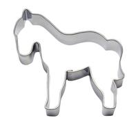 BekkiB - Tagliapasta "Cavallo" - ca. 5,8 x 5,4 cm - Stampino per biscotti in acciaio inox - Per cuocere biscotti - 7757