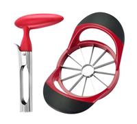 BEKKLPOU Taglio mela, in acciaio inox (rosso)