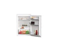 Beko B1803N Frigorifero integrato, porta a traino, buona illuminazione nel dispositivo, fermata della porta sostituibile, ripiani in vetro resistenti, 29 dB, capacità totale 126 l, bianco