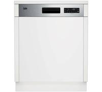 Beko b300 Lavastoviglie 60cm semi-integrata con cruscotto Inox, Classe D, 45 dBA [EEK: D]
