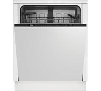 Beko BDIN16420 Lavastoviglie completamente integrato/cestino per posate scorrevole/scomparto per lavastoviglie con chiusura scorrevole/molla per porta autoregolante/14 soffitti su misura