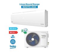 Condizionatore fisso mono Beko ROUND RANGE BEHPC 180 181 Bianco Bianco