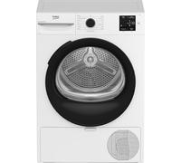 Beko BMTAM93EB - Asciugatrice a Libera Installazione 9 Kg, Classe D, 15 Programmi, Motore Garantito 10 Anni, Display Digitale, Bianco con Oblò Nero, 84.6 x 59.8 x 60.7 (AxLxP)