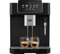 Beko - CEG7302B - Macchina Caffè Automatica con Cappuccinatore, Digitale, Preinfusione automatica, Pressione 19 bar - Nera, 27,5 x 40,5 x h34 cm