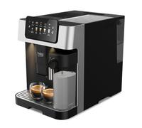 BEKO CEG7304X - Macchina Caffè Automatica Caffe in Grani con Macina Caffè e Chicchi Integrato - Macchinetta con Lattiera per Espresso e Cappuccino, Display Touch, Pressione 19 Bar 27,5x40,5xh34 - Nero