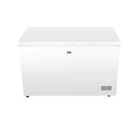 BEKO CF380EWN - Capacità 371L, E, Statico, Silenzioso CONGELATORE POZZO, 371 l, dimensioni: L 130 cm, A 85 cm, P 70,5 cm, Rumorosità 40 dB(A), 1 cassetti, Bianco
