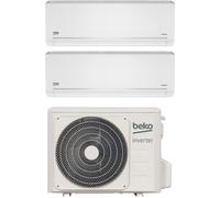 Beko Climatizzatore Dual Split Inverter 12000 + 12000 Btu Condizionatore con Pompa di Calore Classe A++/A+ (Unità Interna + Unità Esterna) - BGMPI125 + ...