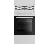 Beko CSS42014FW Cucina 50X50 Forno Elettrico Statico Piano con 4 bruciatori a