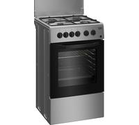 Beko CSS42014FS cucina A Elettrico Gas Nero, Argento