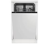 Beko - DIS28023, Lavastoviglie da incasso, 10 coperti compatta (45 cm), LCD, freddo, caldo, aria calda, 10 coperti