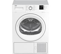 Beko - DRX823N - Asciugatrice Standard 8kg linea estetica Basic, Display Digit, oblò bianco con manopola bianca, Partenza ritardata 0-24h, Dimensioni AxLxP: 84,6x59,7x56,8cm.