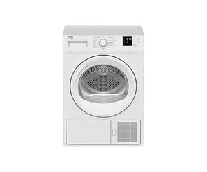 Beko - DRXS722W - Asciugatrice Slim 7kg linea estetica Basic, Display Digit, oblò bianco con manopola bianca, Partenza ritardata 0-24h, Dimensioni AxLxP: 84,7x59,7x50,8cm
