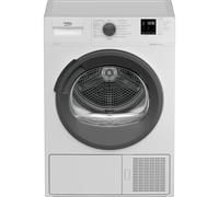 Beko - DRXS827A - Asciugatrice SLIM a Condensazione con Pompa di Calore, 15 Programmi, 8 kg - Bianco, 59,7 x 53,7 x h84,6 cm