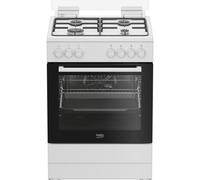 Beko FBE62011WC cucina a libera installazione bianca, 60x60cm, piano gas, forno elettrico ventilato, grill elettrico, 72 Lt, Сlasse A