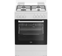 Beko FBE62011WC cucina a libera installazione bianca, 60x60cm, piano gas, forno elettrico ventilato, grill elettrico, 72 Lt, Сlasse A