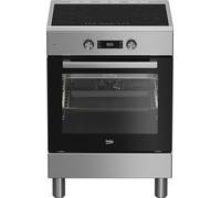 Beko - FSE69300X - Cucina 60x60, Forno Multifunzione con 6 Funzioni di Cottura, Grill Elettrico e Timer + Piano Cottura a Induzione con 4 Zone Cottura, Classe A, Display LED Touch, Colore Inox