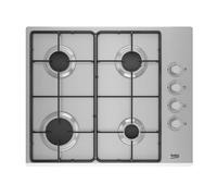 BEKO HIGG641C3SX PIANO COTTURA 60CM 4 FUOCHI CON VALVOLA DI SICUREZZA INOX