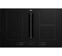BEKO 7757183620 PIANO COTTURA A INDUZIONE, 4 zone(s) zone di cottura, dimensioni: L 820 mm, P 520 mm, piano in Vetro float, Nero