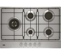 Beko Piano Cottura 5 Fuochi a Gas Larghezza 75 cm (1 Bruciatore Wok) colore Acciaio Inox - HIAL 75224 SX