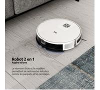 BEKO VRR60314VW - Robot Aspirapolvere Connesso 2 in 1 - Autonomia 150 minuti - 2000 pa - Bianco