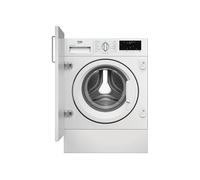 BEKO WIT8A4BW LAVATRICE INCASSO, Caricamento frontale, 8 kg, 15 programmi, Profondità 55 cm, Giri 1400 rpm, Bianco, livello rumorosità centrifuga 70 dB(A