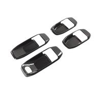 Bekuyu Accessori Auto Per Jeep Per Wrangler JL Per Gladiator JT 2018 2019 2020 2021 2022 Copertura Decorativa Per Maniglia Interna Della Portiera Dell'auto (Carbon fiber black)