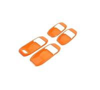 Bekuyu Accessori Auto Per Jeep Per Wrangler JL Per Gladiator JT 2018 2019 2020 2021 2022 Copertura Decorativa Per Maniglia Interna Della Portiera Dell'auto (Orange)