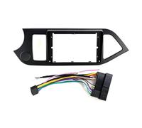 Bekuyu Kit Montaggio Telaio Autoradio da 9 Pollici Installazione Audio Pannello Telaio Cavo per Kia per Picanto/per Morning 2011+