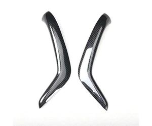 Bekuyu Strisce Decorative per Maniglie Interne delle Portiere in ABS per Ford per Fiesta 2009 2010 2011 2012 2013(Carbon Fiber Black)