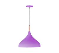 BEL AIR HOME - Lampada a sospensione BAVIERA 1xE-27 (LAMPADINA NON INCLUSA) Diametro 30 cm in metallo e legno, Altezza regolabile (MOUR)