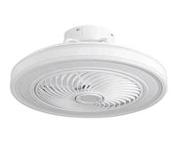 BEL AIR HOME - Ventilatore da soffitto a LED, serie Vinci, 3000 K - 4000 K - 6500 K, con telecomando e controllo tramite App (bianco)