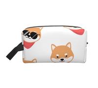 Bel cane Shiba Inu, Borsa per il trucco Borsa per cosmetici Borsa da viaggio portatile da viaggio Borsa per trucco Organizer